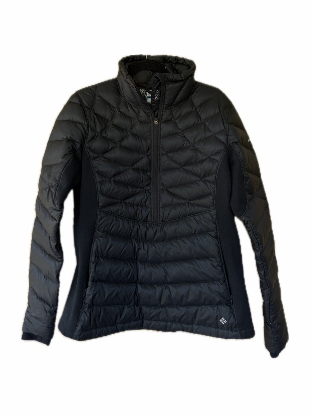 Columbia Black Hybrid Quilted Insulated Pullover Jacket